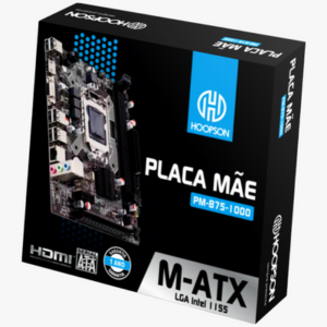 PLaca Mãe Para Computador (Desktop) - Marca Hoopson - PM-B75-1000