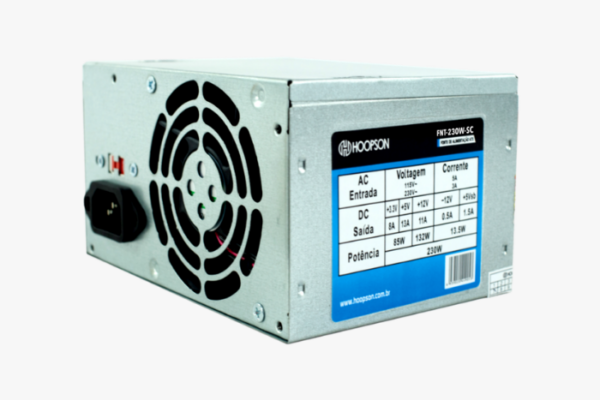 Fonte de Alimentação Para Computador Marca Hoopson - FNT-230W-SC