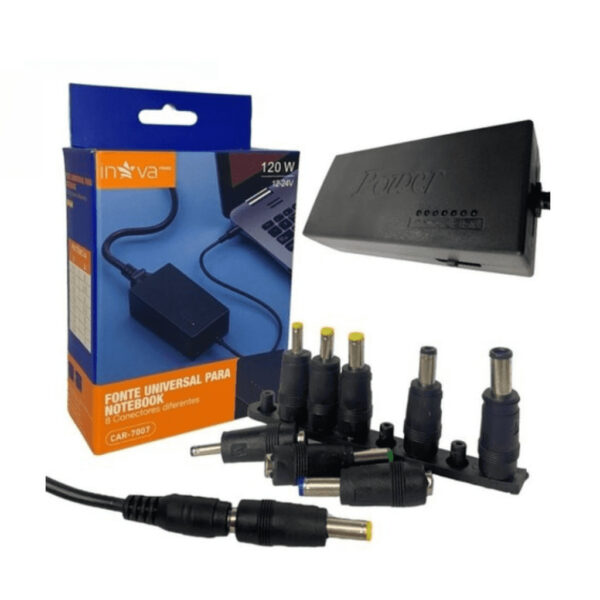 Fonte Notebook C/ Conectores 120W  Inova - REF: CAR-7007 - Image 3
